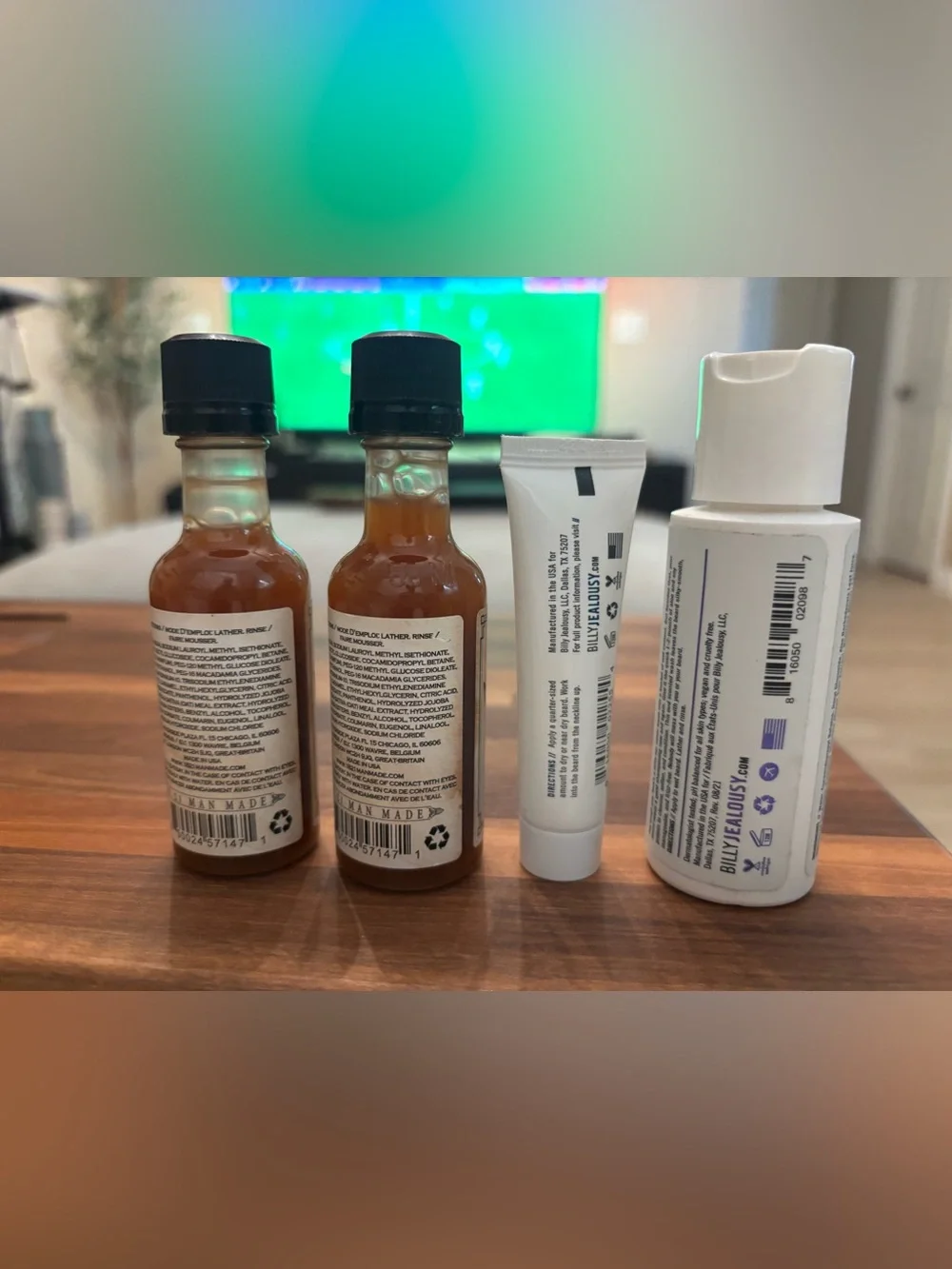 5x$25 Man made wash & Billy Jealousy Travel Care Set NEW